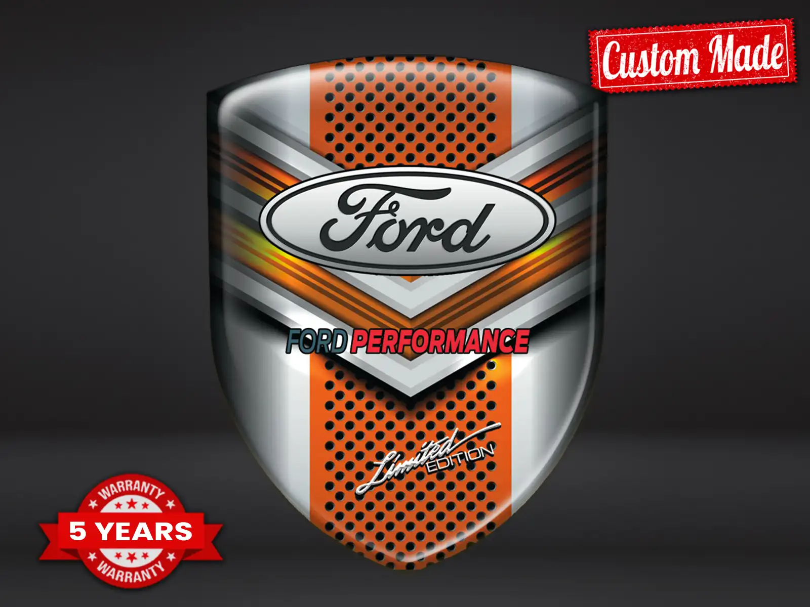 Ford Personalisierte Autoembleme Elite Modern Optik Robust